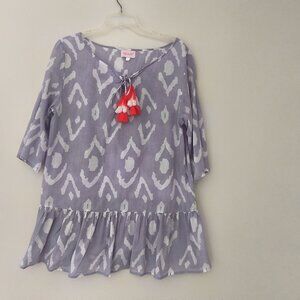 Top It Off Dress/Tunic/swimsuit cover up  100% Cotton